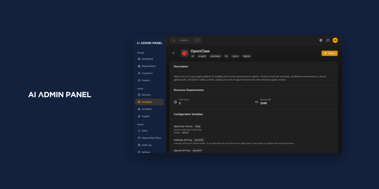 AI Admin Panel — The Control Panel for the AI Era